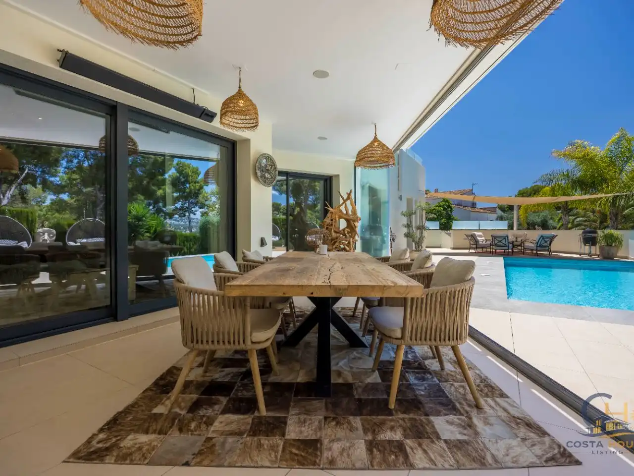 Casa o xalet en venda a Calle Mar Norte, 72, El Portet - Pla de Mar Menjador de Casa o xalet en venda en Moraira amb Aire condicionat, Terrassa i Piscina