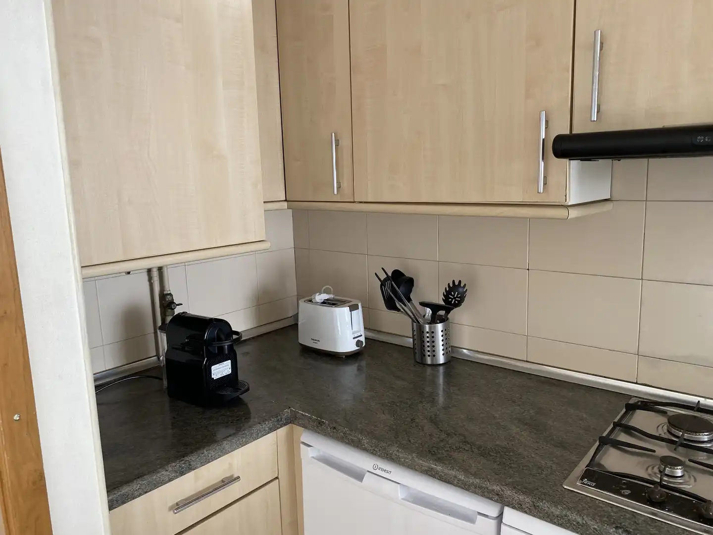Kitchen of Flat for rent in  Madrid Capital  with Air Conditioner and Balcony