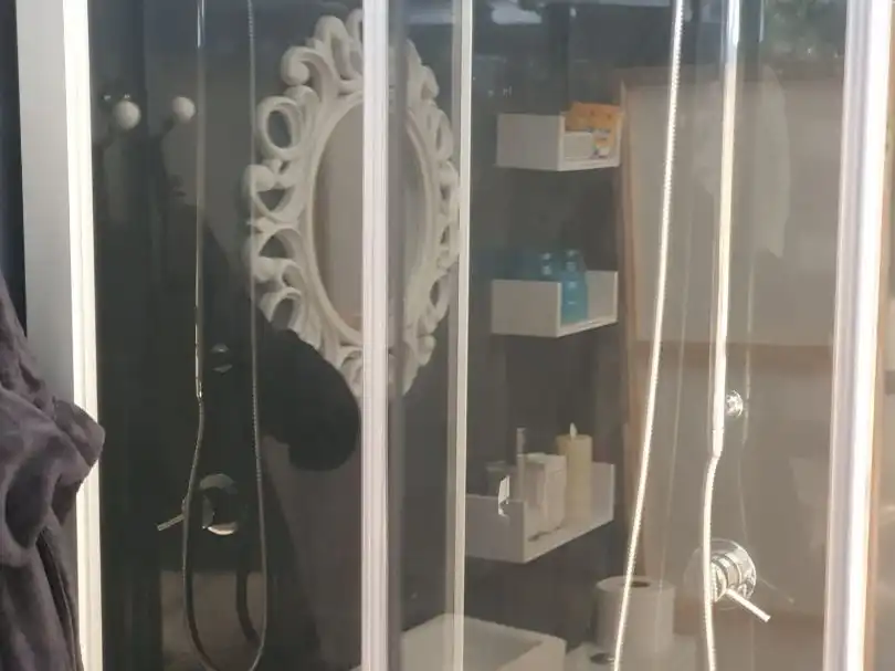 Flat for rent in Carrer Torrent de Cal Carinyo, 14, Dosrius Bathroom of Flat for rent in Dosrius with Air Conditioner, Terrace and Swimming Pool
