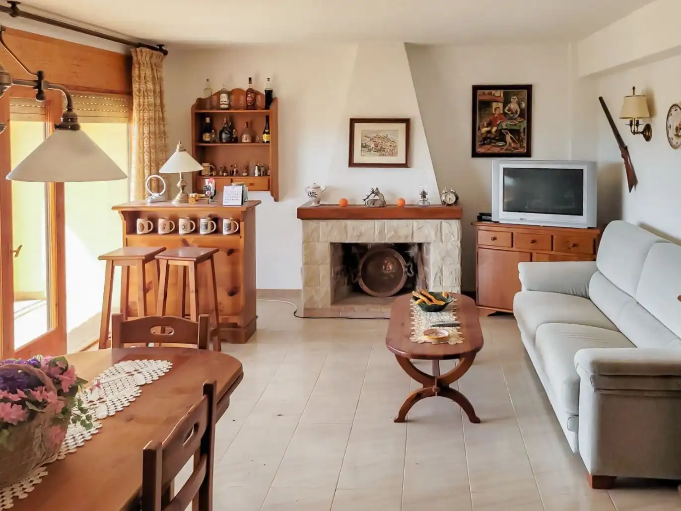 Flat for sale in Calle Calderé, 24, La Fresneda Living room of Flat for sale in La Fresneda with Air Conditioner, Heating and Private garden