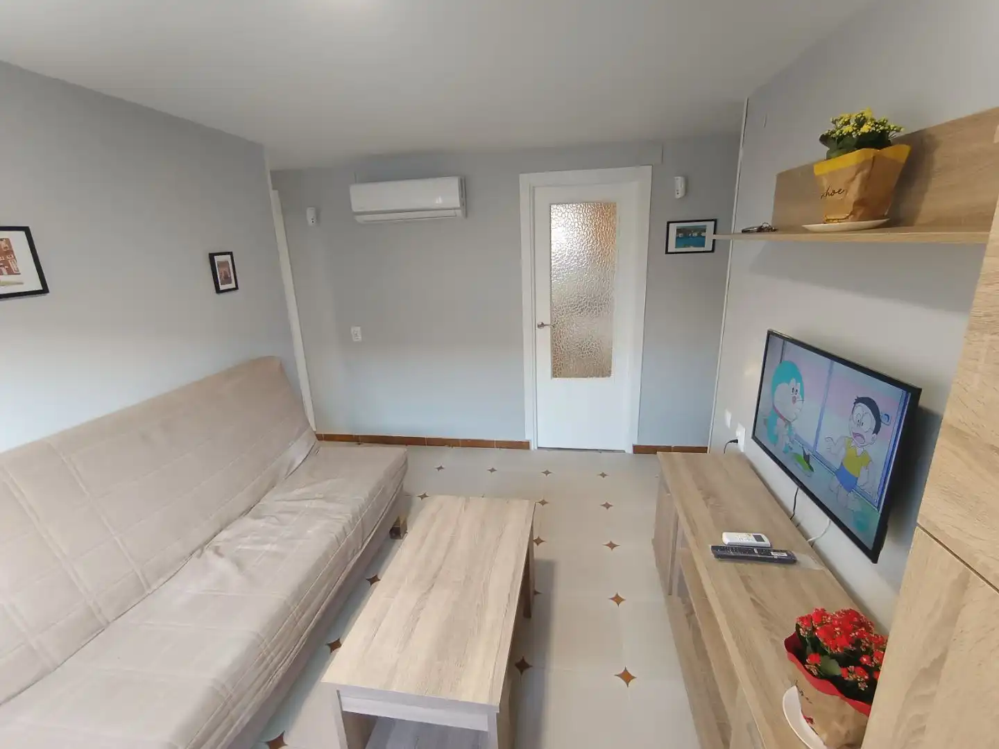 Sala d'estar de Pis de lloguer en Manzanares amb Aire condicionat, Calefacció i Moblat