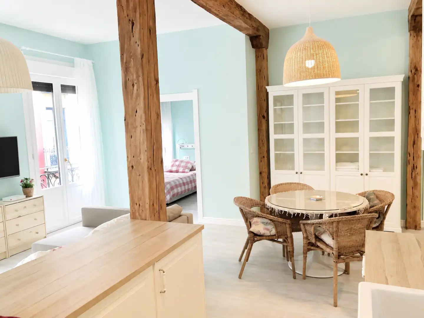 Esszimmer von Wohnung zur Miete in Bilbao  mit Balkon