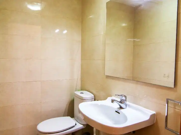 Baño de Piso de alquiler en Málaga Capital con Terraza, Piscina y Balcón