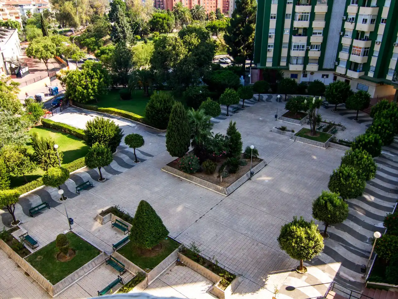 Vista exterior de Piso de alquiler en Málaga Capital con Terraza, Piscina y Balcón