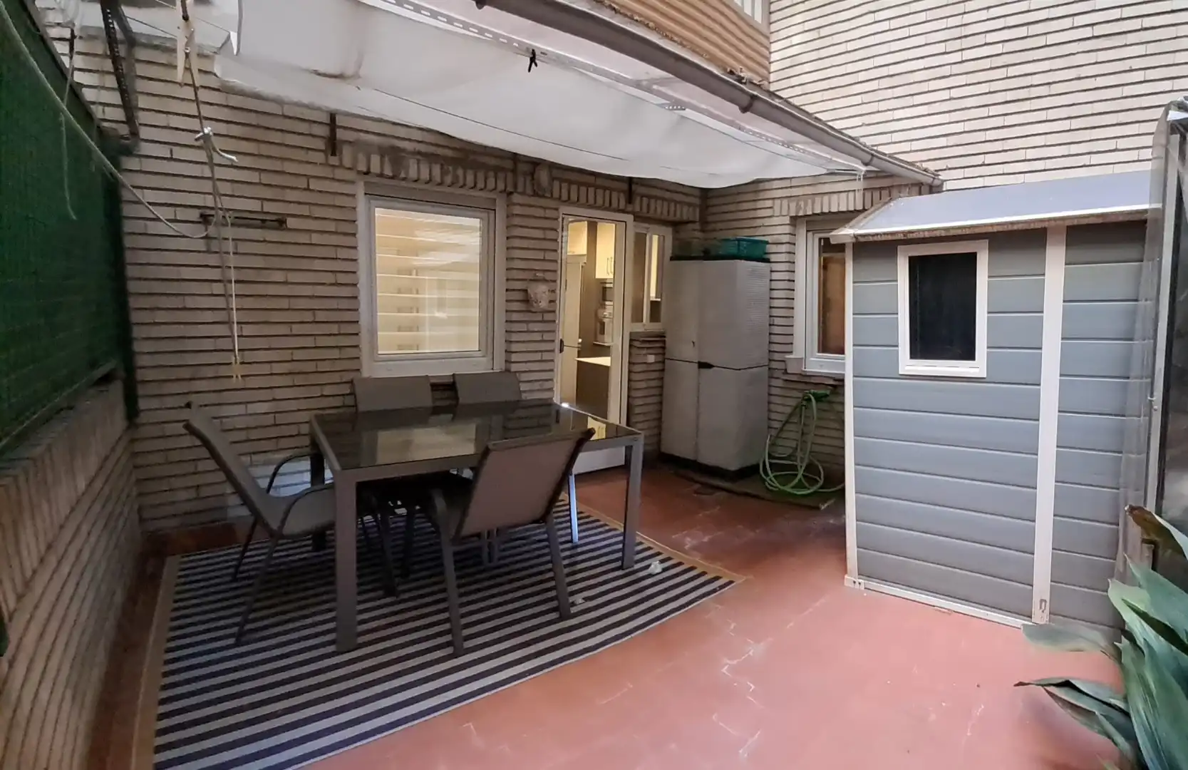 Terraza de Piso de alquiler en Zaragoza con Calefacción, Jardín privado y Amueblado