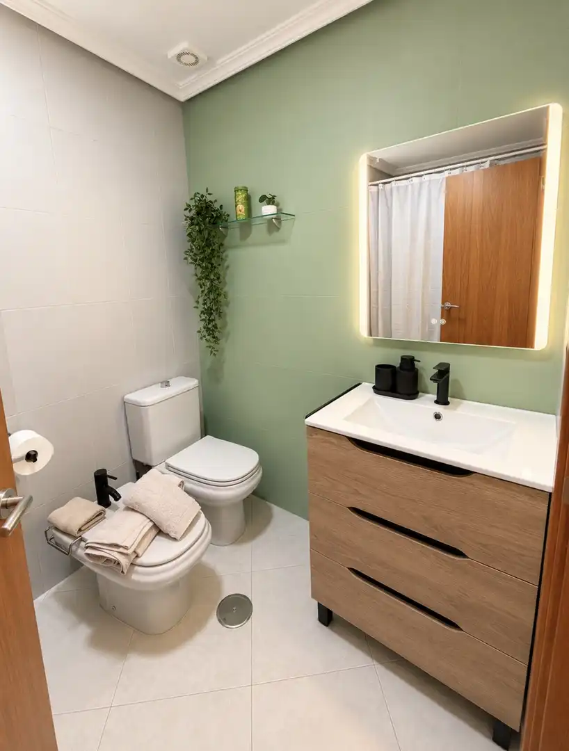 Apartments for rent in Calle los Torres, 10, Ctra. Circunvalación - La Magdalena Bathroom of Apartments for rent in Jaén with Air Conditioner, Heating and Parquet flooring