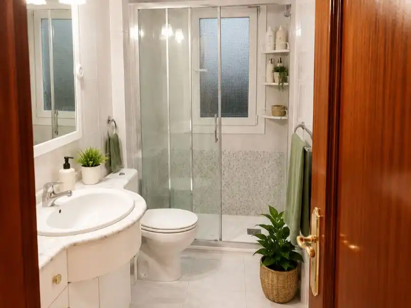 Room in Arturo Campion Kalea, 4, Asilo - Rebonza - Urbinaga Bathroom of Flat for share in Sestao with Parquet flooring and Furnished