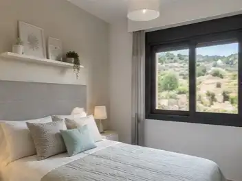 Wohnung zum Verkauf in Calle Valle de Trasmundo, 24, La Cala Golf - Lagar Martell Schlafzimmer von Wohnung zum Verkauf in Mijas mit Klimaanlage, Terrasse und Schwimmbad