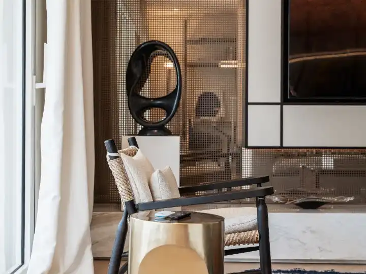 Living room of Flat for sale in Marbella  with Air Conditioner, Heating and Parquet flooring