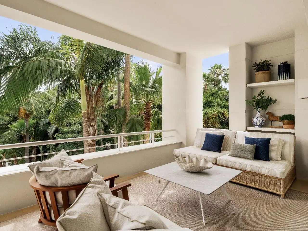 Terrace of Flat for sale in Marbella  with Air Conditioner, Heating and Parquet flooring