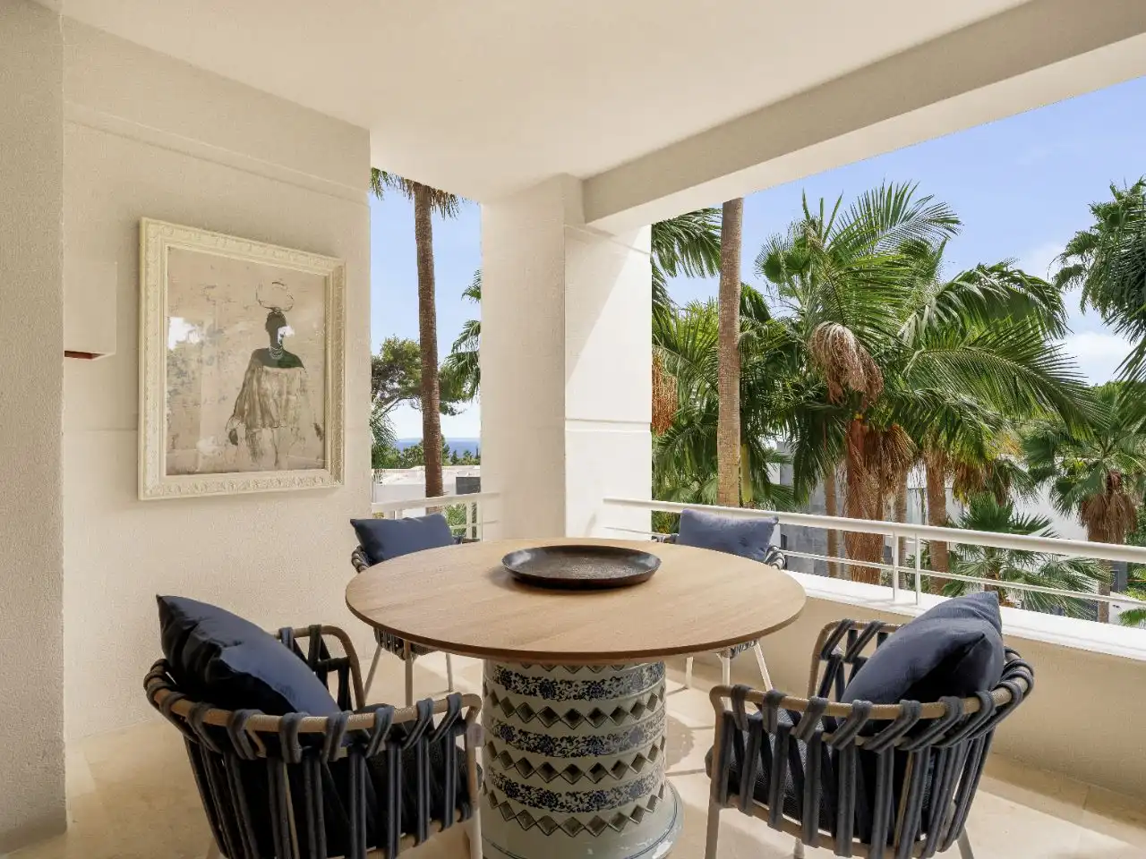 Terrace of Flat for sale in Marbella  with Air Conditioner, Heating and Parquet flooring