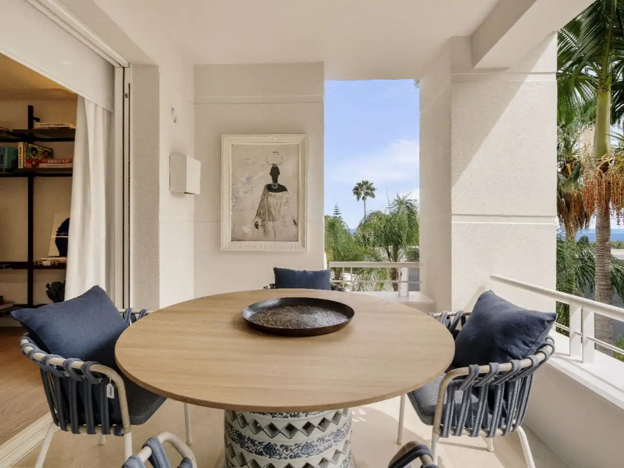 Terrace of Flat for sale in Marbella  with Air Conditioner, Heating and Parquet flooring