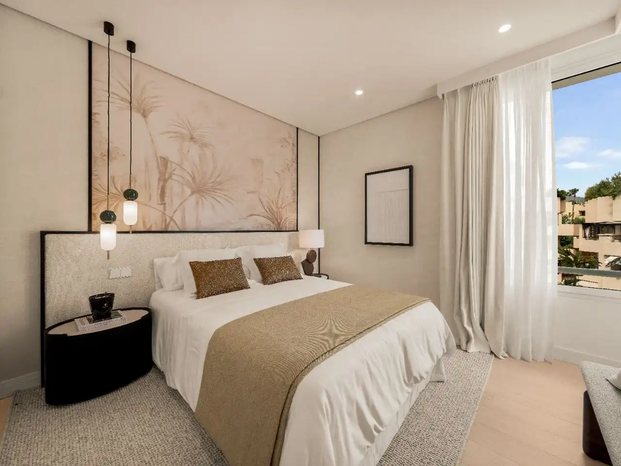 Bedroom of Flat for sale in Marbella  with Air Conditioner, Heating and Parquet flooring