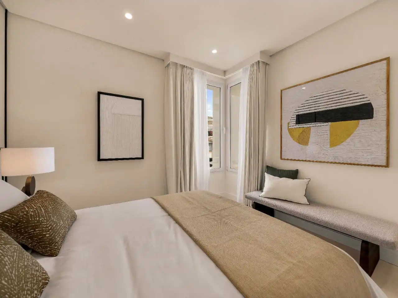 Bedroom of Flat for sale in Marbella  with Air Conditioner, Heating and Parquet flooring