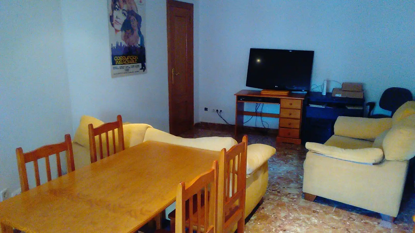 Sala d'estar de Pis de lloguer en  Valencia Capital amb Balcó