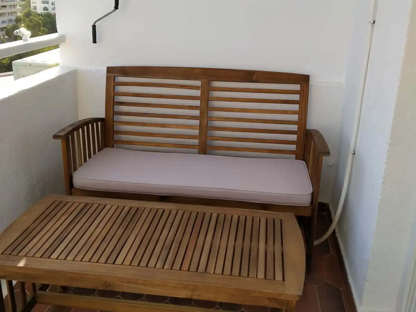 Estudio de alquiler en Plaza Playa Paraíso, 1, Aguadulce Sur Terraza de Estudio de alquiler en Roquetas de Mar con Aire acondicionado, Calefacción y Jardín privado