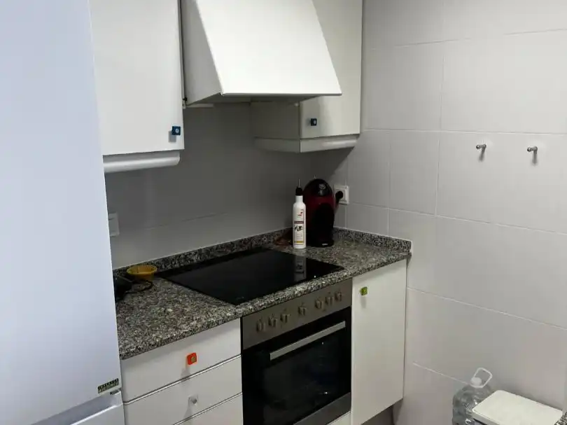 Apartament de lloguer a Avinguda las Gaviotas, 135, El Perellonet Cuina de Apartament de lloguer en Valencia amb Aire condicionat, Calefacció i Jardí privat