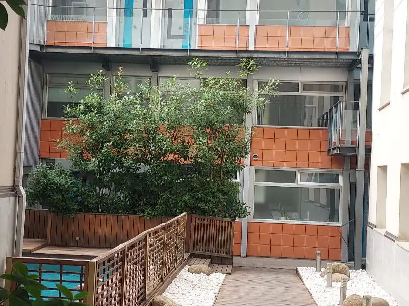 Flat for rent in Pasaje de la Fundación, 15, Guindalera Exterior view of Flat for rent in Madrid with Air Conditioner, Heating and Private garden