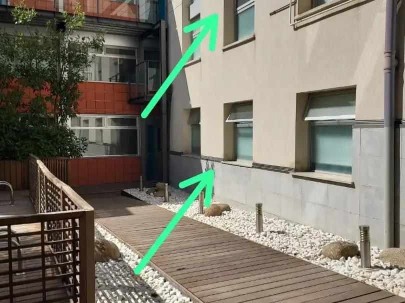 Flat for rent in Pasaje de la Fundación, 15, Guindalera Exterior view of Flat for rent in Madrid with Air Conditioner, Heating and Private garden