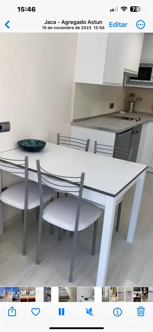 Flat for rent in Calle Escalar, 3, Astún Dining room of Flat for rent in Jaca with Heating and Furnished