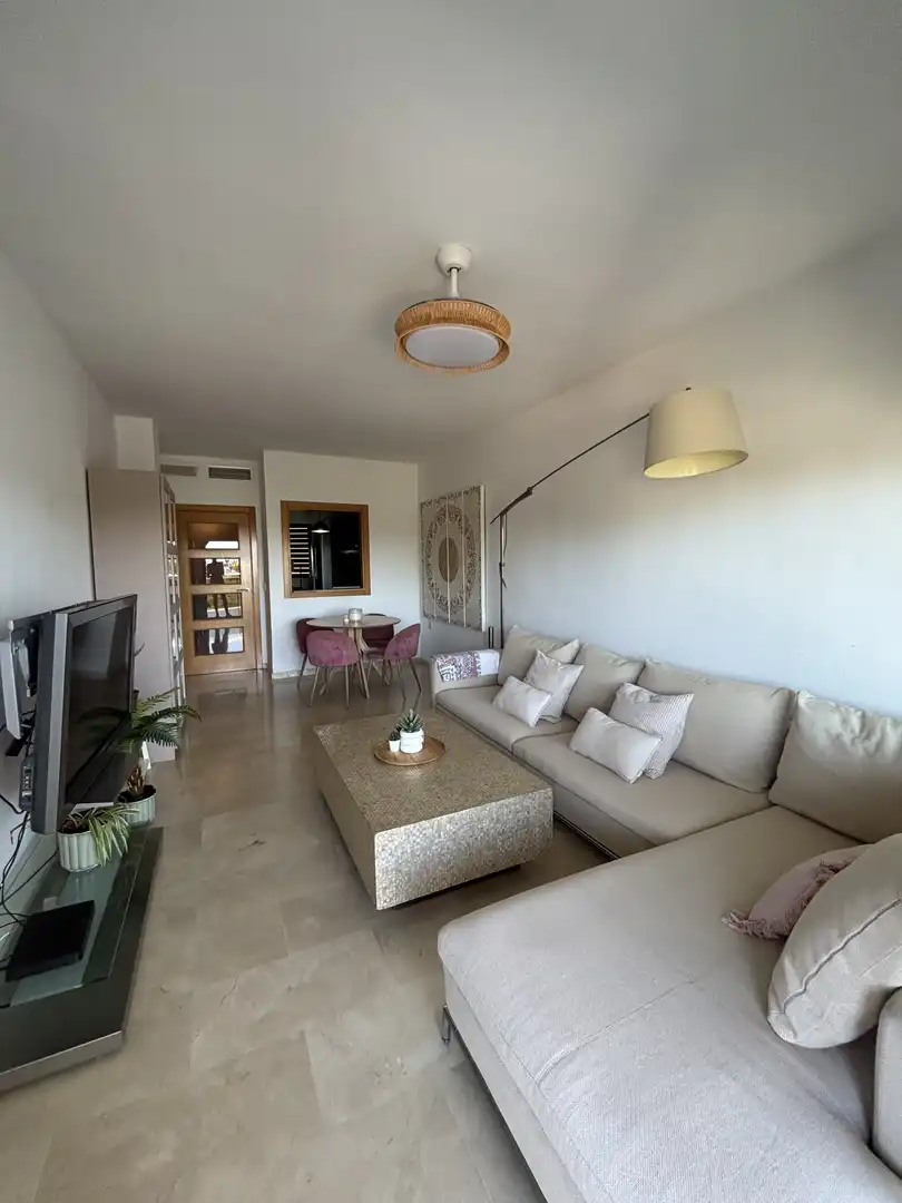 Flat for rent in Camino el Pocico, 5, Aguadulce Living room of Flat for rent in Roquetas de Mar with Air Conditioner, Terrace and Swimming Pool
