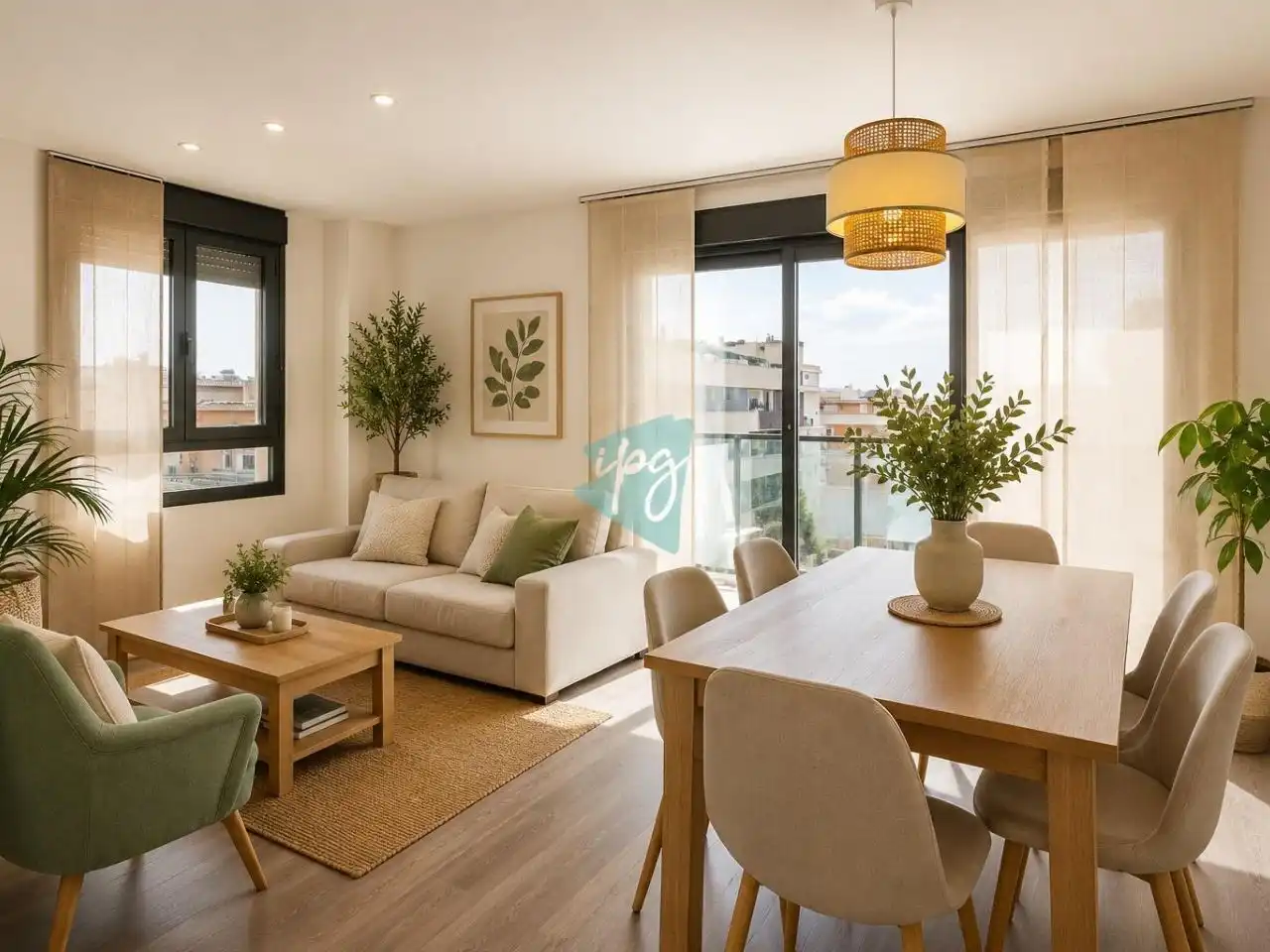 Flat for sale in Calle Pilar de Farinós, 30, Parque Central Living room of Flat for sale in Estepona with Air Conditioner, Heating and Terrace
