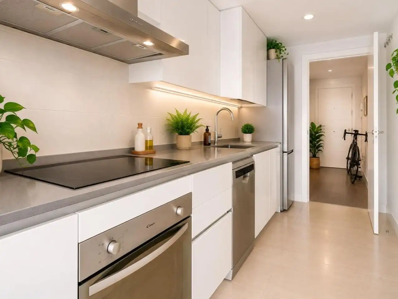 Flat for sale in Calle Pilar de Farinós, 30, Parque Central Kitchen of Flat for sale in Estepona with Air Conditioner, Heating and Terrace