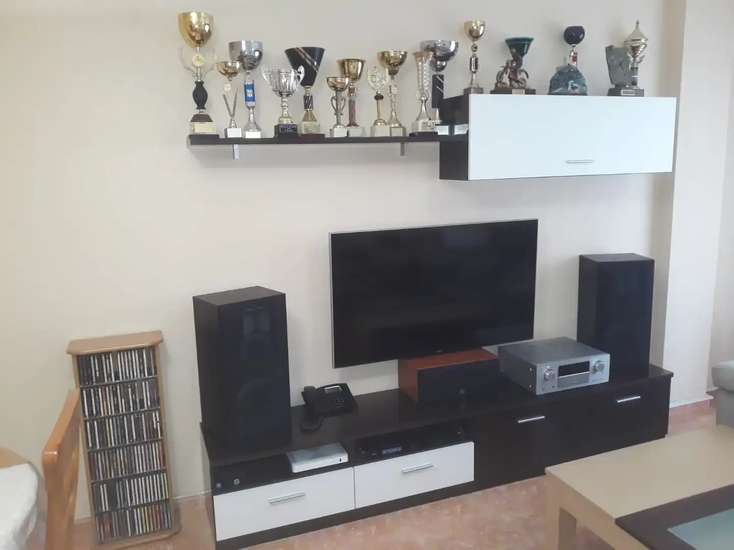 Living room of Flat for sale in Almansa  with Heating, Parquet flooring and Storage room