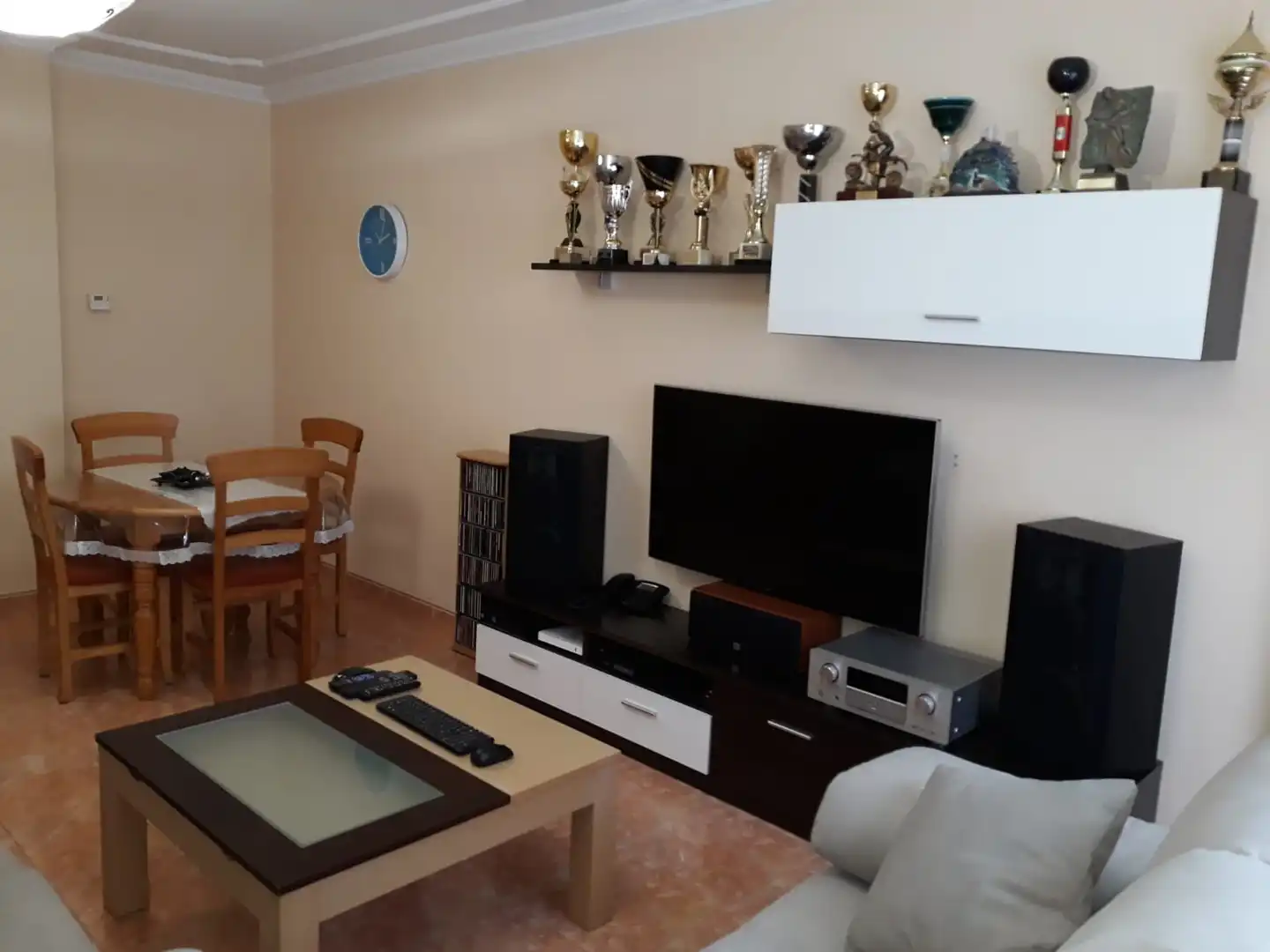 Living room of Flat for sale in Almansa  with Heating, Parquet flooring and Storage room