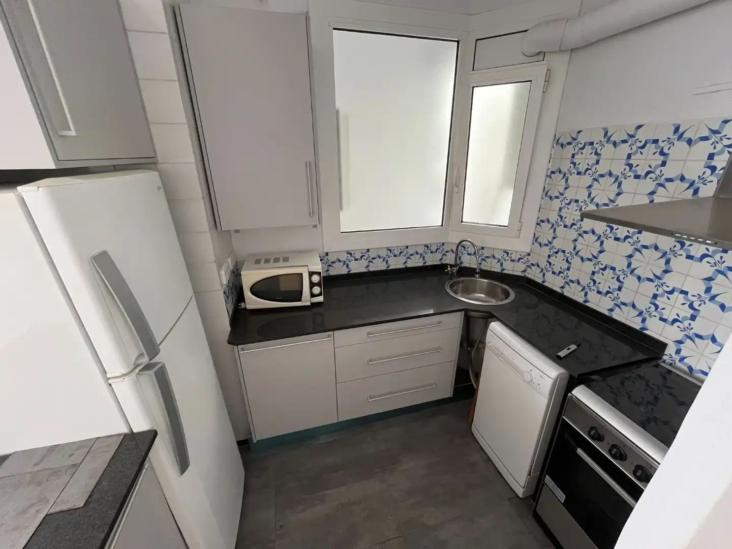 Room in Carrer dels Madrazo, 30, Sant Gervasi- Galvany Kitchen of Flat for share in Barcelona with Air Conditioner, Heating and Parquet flooring