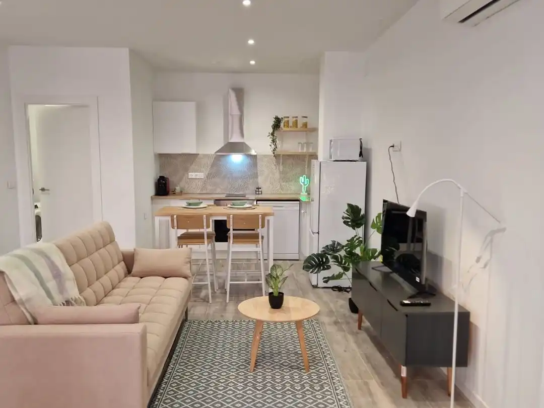 Planta baja de alquiler en Carrer Saix, 5, Petrer Sala de estar de Planta baja de alquiler en Petrer con Aire acondicionado, Calefacción y Amueblado