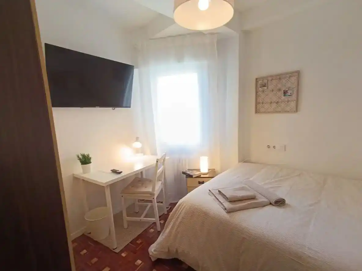 Flat for rent in Centro Bedroom of Flat for rent in Soria Capital with Heating, Parquet flooring and Terrace