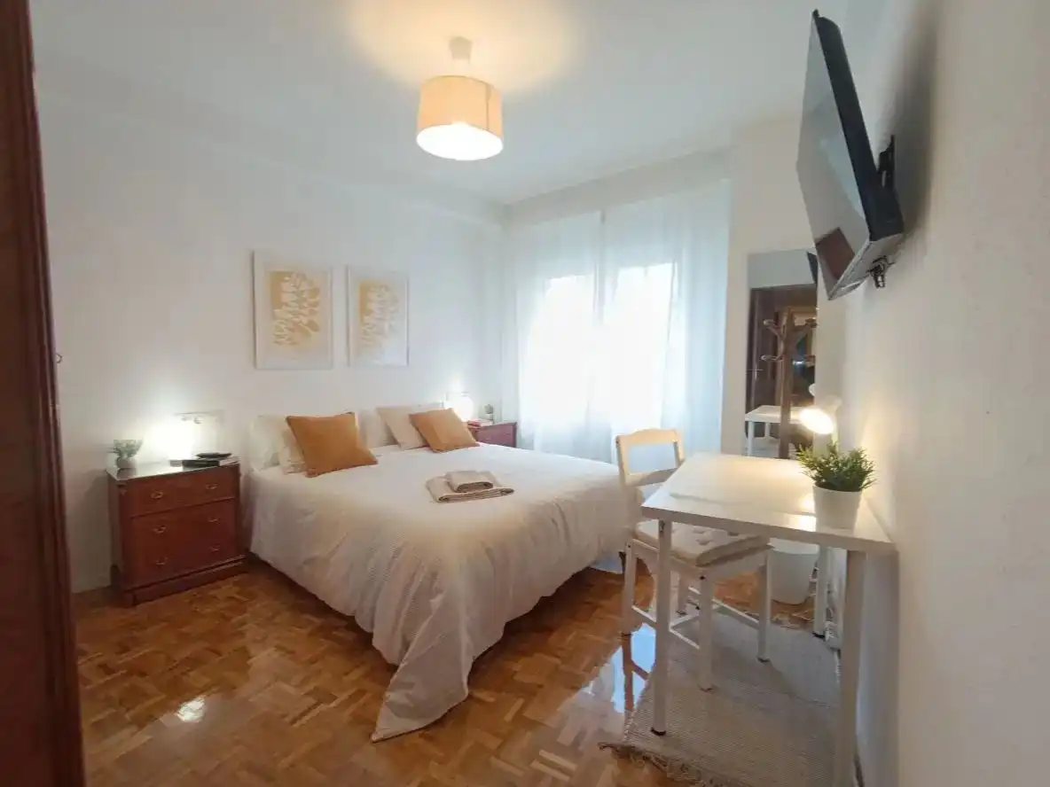 Flat for rent in Centro Bedroom of Flat for rent in Soria Capital with Heating, Parquet flooring and Terrace