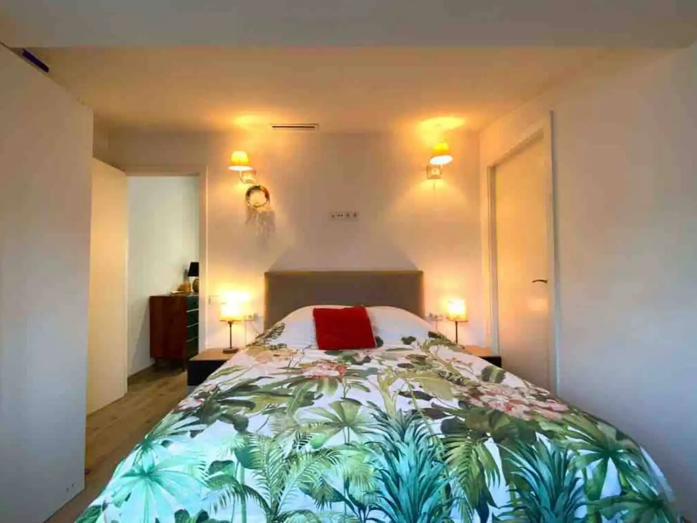 Bedroom of Flat for rent in Barcelona  with Air Conditioner, Heating and Parquet flooring
