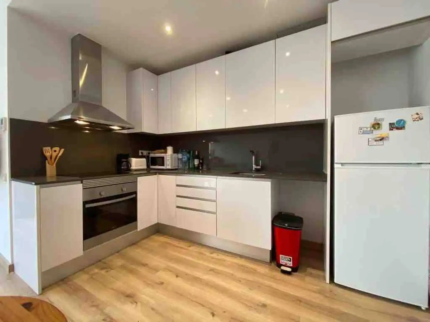 Kitchen of Flat for rent in Barcelona  with Air Conditioner, Heating and Parquet flooring