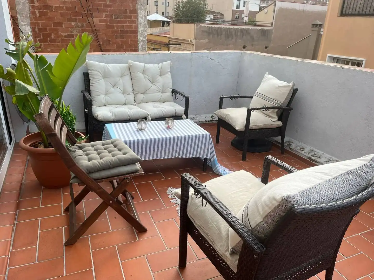 Terrace of Flat for rent in Barcelona  with Air Conditioner, Heating and Parquet flooring