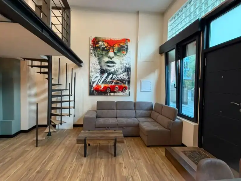 Loft zur Miete in Calle Aeronave, 8, Timón Wohnzimmer von Loft zur Miete in Madrid mit Klimaanlage, Heizung und Parkett