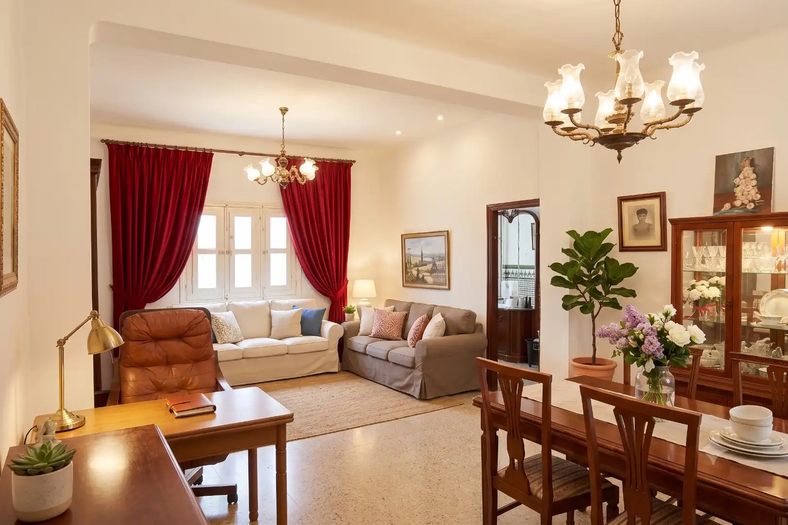 Houses for sale in Avenida Manuel Gorria, 11, Mangas Verdes - Las Flores - Parque del Sur Living room of Houses for sale in Málaga Capital