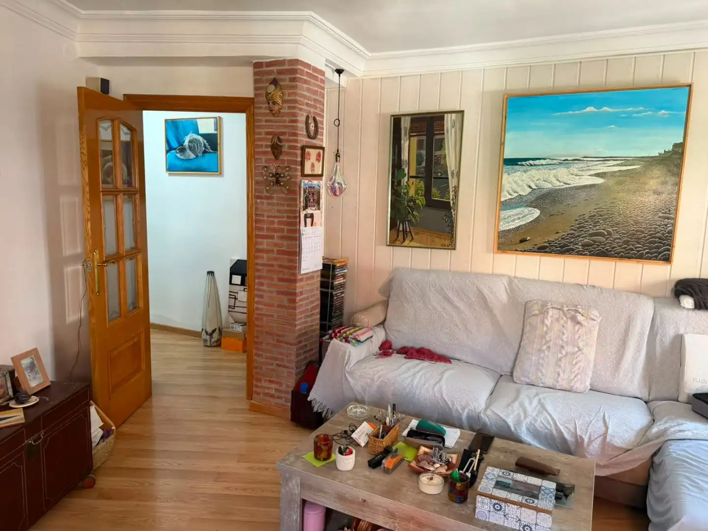 Flat for sale in Avinguda de la Constitució, 62, Morvedre Living room of Flat for sale in Valencia Capital with Air Conditioner