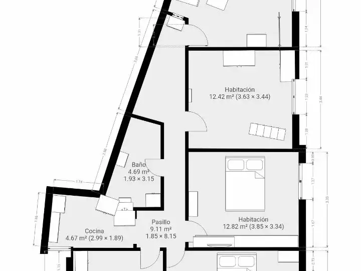 Flat for sale in Avinguda de la Constitució, 62, Morvedre Flat for sale in Valencia Capital with Air Conditioner