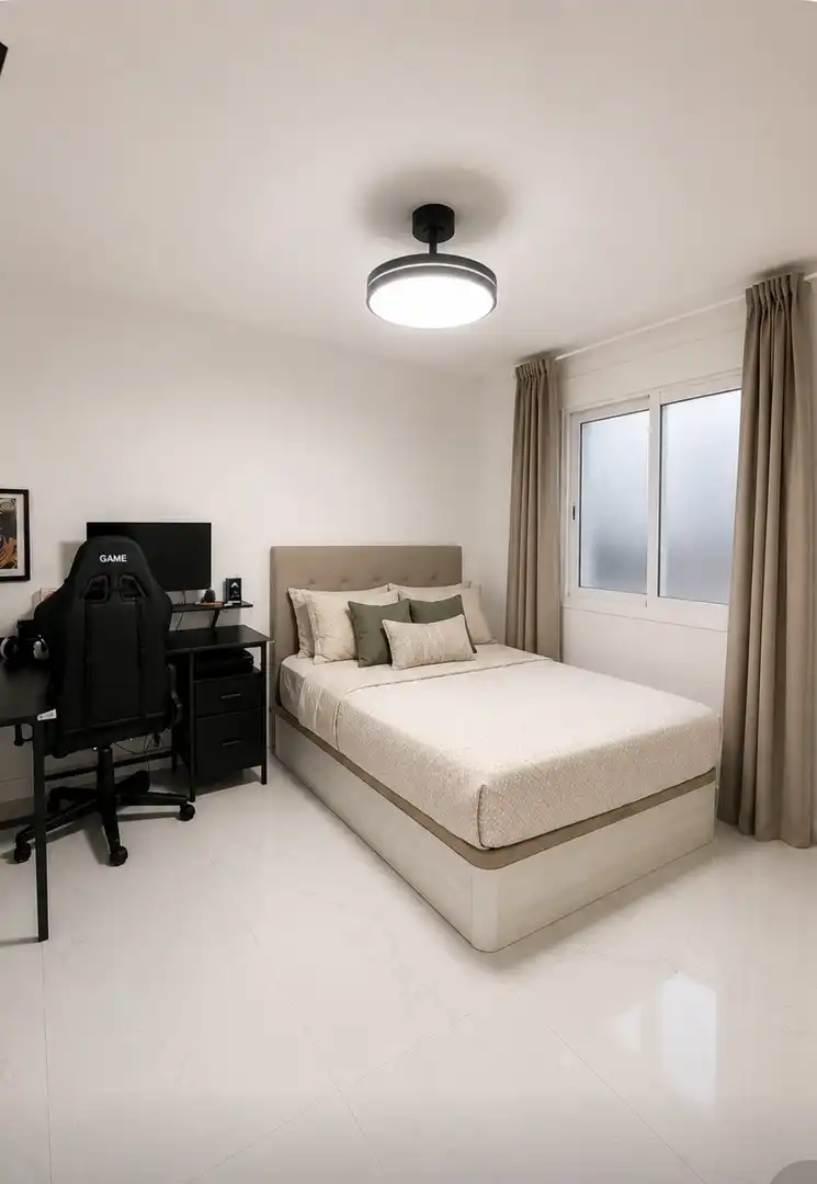 Wohnung zum Verkauf in Urbanizacion UR1, 66, Centro Schlafzimmer von Wohnung zum Verkauf in Alhaurín El Grande mit Klimaanlage, Privatgarten und Schwimmbad