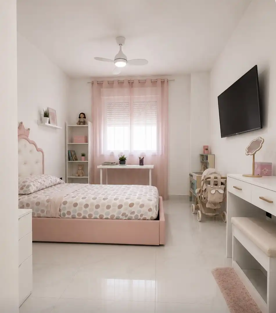 Wohnung zum Verkauf in Urbanizacion UR1, 66, Centro Schlafzimmer von Wohnung zum Verkauf in Alhaurín El Grande mit Klimaanlage, Privatgarten und Schwimmbad