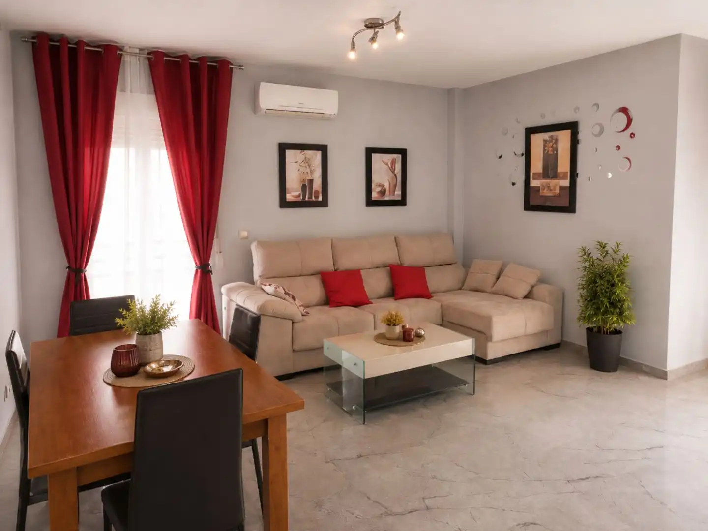 Flat for sale in Calle Greenpeace, 9, Mancha Real Living room of Flat for sale in Mancha Real with Air Conditioner, Furnished and Community parking