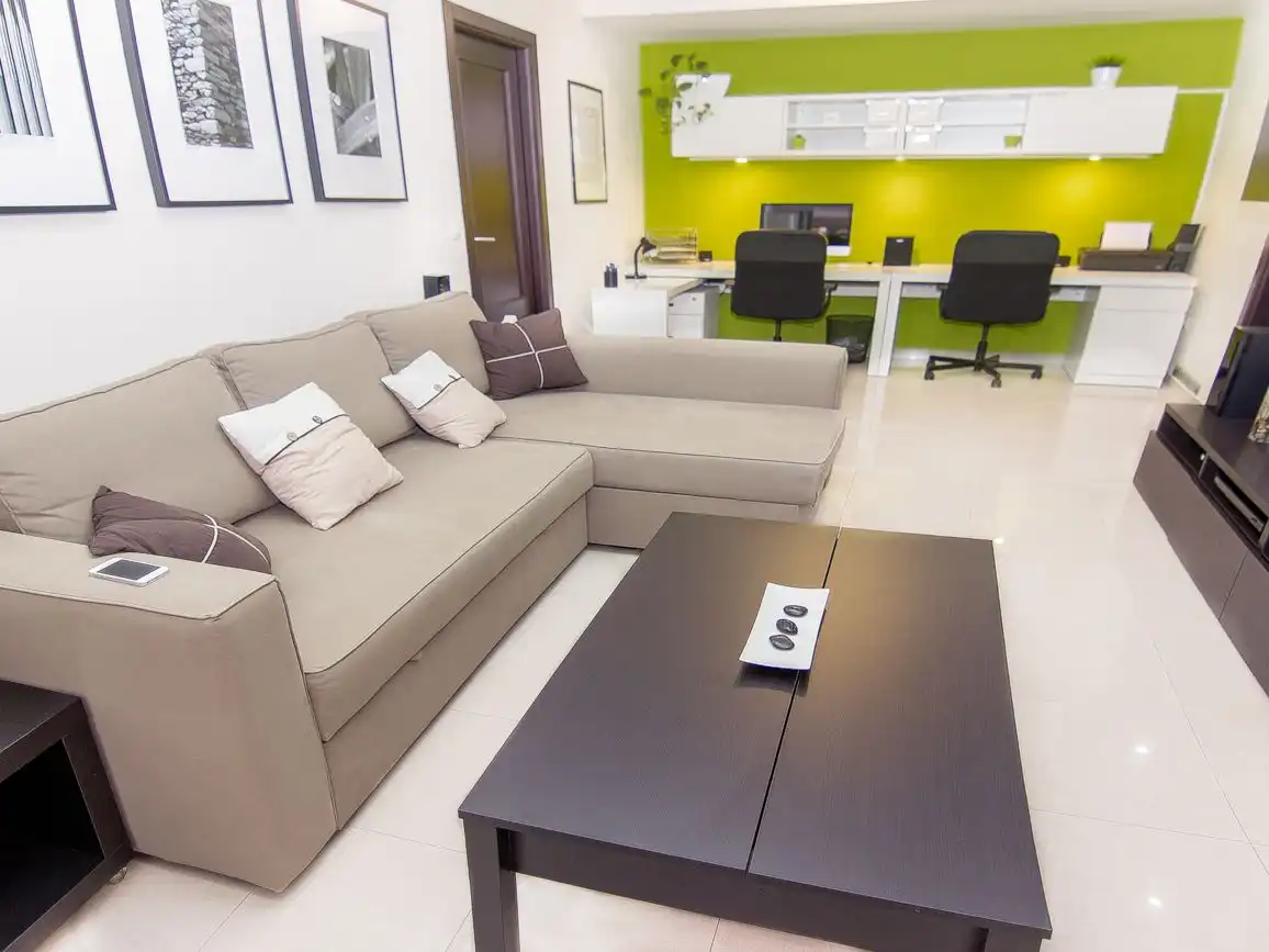 Flat for rent in Avenida del Parque, 13, El Valle Living room of Flat for rent in Lucena with Air Conditioner, Heating and Private garden