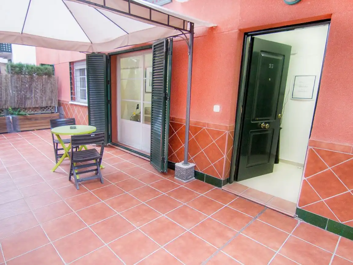 Flat for rent in Avenida del Parque, 13, El Valle Terrace of Flat for rent in Lucena with Air Conditioner, Heating and Private garden