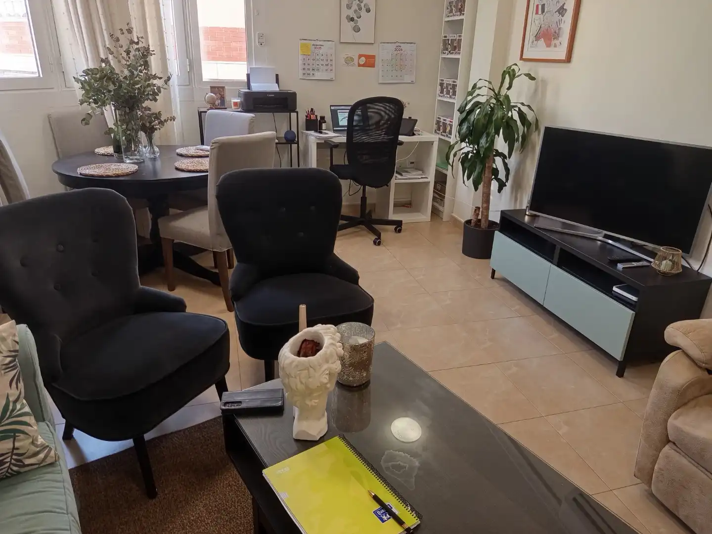 Wohnzimmer von Maisonette zum Verkauf in Santa Pola mit Klimaanlage, Terrasse und Abstellraum