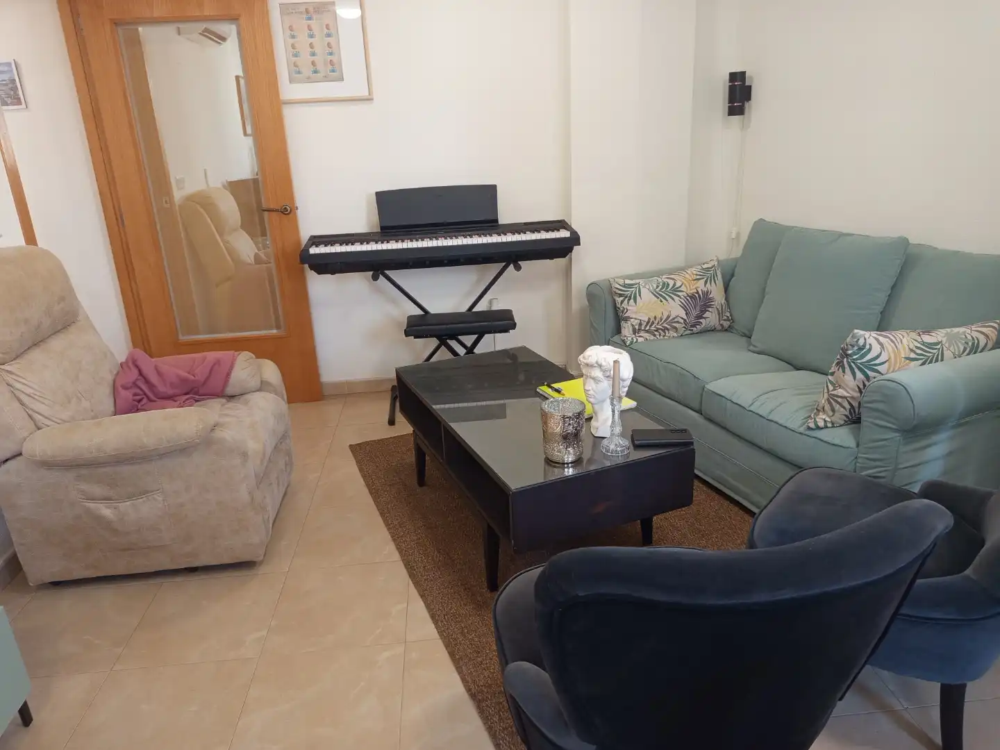 Wohnzimmer von Maisonette zum Verkauf in Santa Pola mit Klimaanlage, Terrasse und Abstellraum