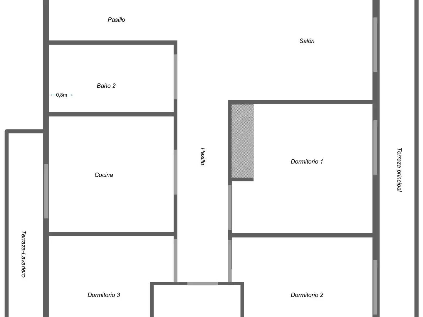 Flat for rent in Calle Arzobispo Cos, 18, Quintana Flat for rent in Madrid with Heating, Private garden and Terrace