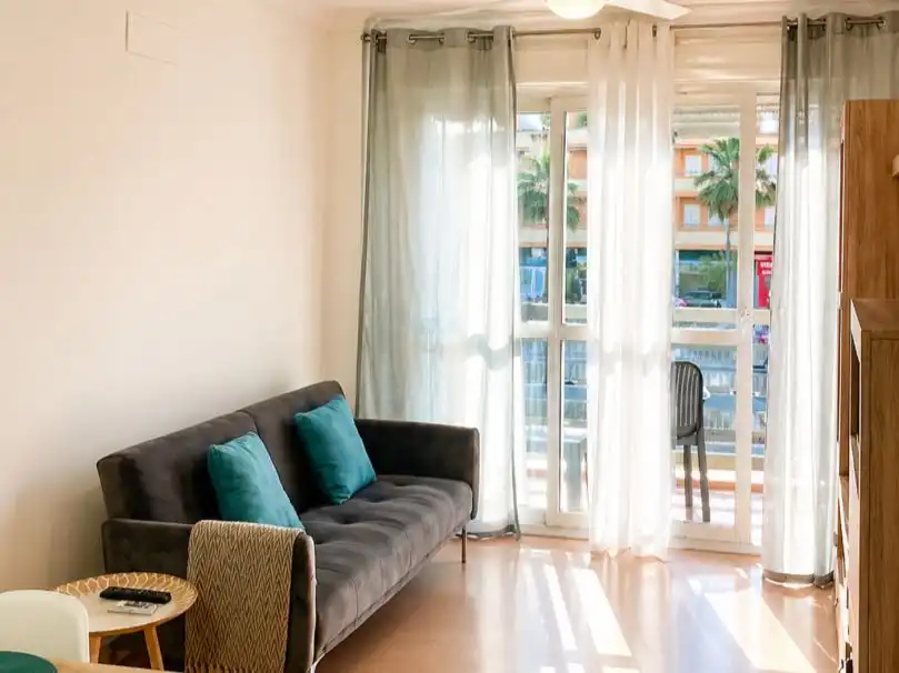 Flat for sale in Plaza Ginebra, 9, San Luis de Sabinillas Living room of Flat for sale in Manilva with Terrace, Swimming Pool and Furnished