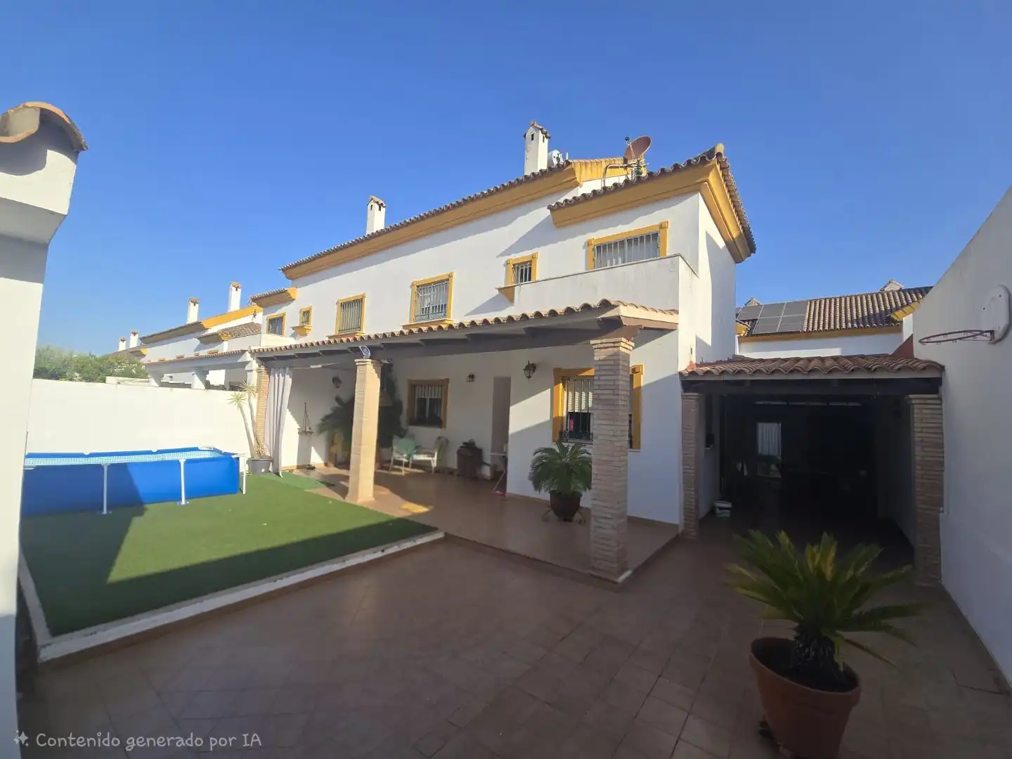 Vista exterior de Casa o chalet de alquiler en Gines con Aire acondicionado, Terraza y Balcón
